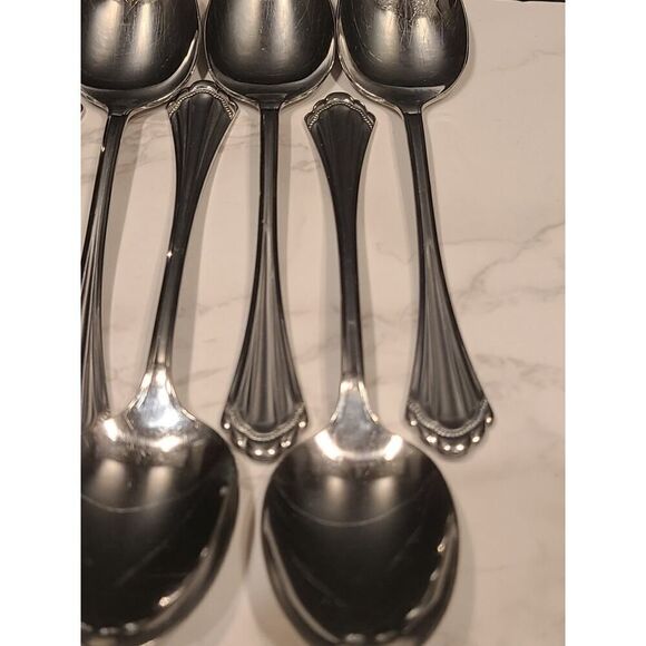 Oneida Community Marquette Stainless Tablespoons 6.75” Flatware EUC Set of (11) - Picture 3 of 10